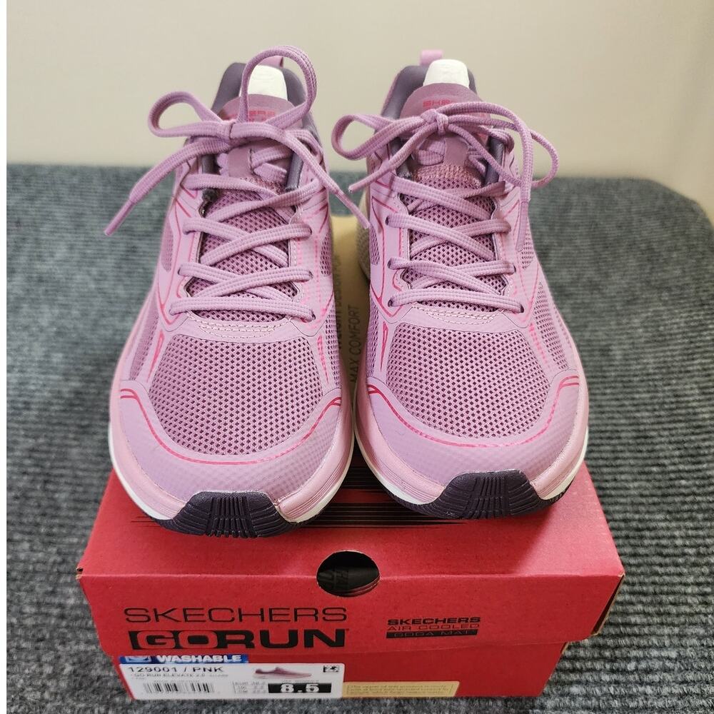 Skechers Womens Size 8.5 GoRun Elevate 2.0 Allaire SKX Pink Sneakers Air Cooled